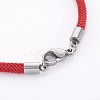 Braided Cotton Cord Bracelet Making MAK-L018-03A-02-P-3