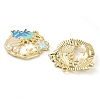 Rack Plating Alloy Enamel Pendants FIND-Q099-08B-01-2