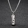 Non-Tarnish Stainless Steel Column Pendant Necklaces for Women SF8174-5-1