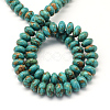 Dyed Synthetic Turquoise Rondelle Bead Strands TURQ-Q100-02B-01-2