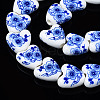 Handmade Porcelain Ceramic Beads Strands PORC-S502-042C-3