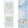 WADORN 10Pcs 2 Sizes Non-Woven Fabric Shoes Storage Drawstring  Bags ABAG-WR0001-01A-3