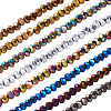 Craftdady Electroplate Glass Beads Strands EGLA-CD0001-03-2