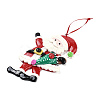 Christmas Santa Claus Handmade Polymer Clay Pendant Decorations HJEW-P017-01E-2