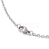 Handcuff with Word Freedom Alloy Pendant Necklace NJEW-JN04470-6