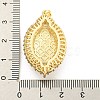 Brass Micro Pave Clear Cubic Zirconia Pendants KK-P263-20B-KCG-3