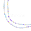 Opaque Spray Painted Glass Bead Strands GLAA-N047-07-02-3