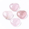 Natural Rose Quartz Heart Love Stone G-S364-062B-1
