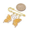 Butterfly & Flower Charm Alloy Enamel Brooches for Women JEWB-BR00144-05-3