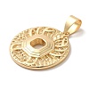 Real 18K Gold Plated Zodiac Theme Brass Pendants KK-M273-04F-G-2