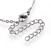 304 Stainless Steel Stud Earrings & Pendant Necklaces Jewelry Sets SJEW-L136-10-4