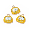 Alloy Enamel Pendants ENAM-H039-04G-A-3