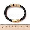 Braided Leather Multi-strand Bracelets BJEW-Z081-15G-5