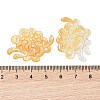 Natural Yellow Shell Carved Cabochons SSHEL-C012-24B-3