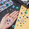 PandaHall Elite 120Pcs 4 Style Glass Cabochons GGLA-PH0001-10-7