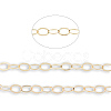 Handmade Brass Flat Oval Link Chains CHC-N021-07-4