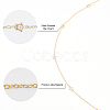 CHGCRAFT DIY Clear Cubic Zirconia Star Link Chain Bracelet Necklace Making Kit DIY-CA0005-49-5