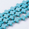 Synthetic Turquoise Beads Strands G-E456-15B-8x10m-1