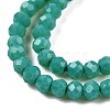 Opaque Solid Color Glass Beads Strands EGLA-T021-02C-3