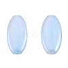 Rainbow Iridescent Plating Acrylic Beads X-OACR-N010-066-3