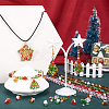  16 Strands 16 Style Christmas Theme Transparent Electroplate Glass Beads Strands EGLA-TA0001-25-16