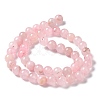 Natural Rose Quartz Dyed Beads Strands G-B046-07-6MM-4