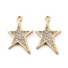 Brass Micro Pave Cubic Zirconia Pendants X-KK-S350-283-2