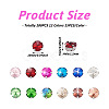 Cheriswelry 180Pcs 12 Colors Sew on Rhinestone DIY-CW0001-39-5