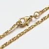 Brass Chain Necklaces MAK-F013-01G-2