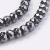 Non-magnetic Synthetic Hematite Beads Strands G-K263-01B-03-3