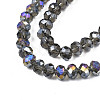 Electroplate Glass Beads Strands EGLA-A034-T10mm-B26-3