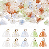  80Pcs 5 Colors Handmade Lampwork Charms FIND-TA0002-77-1