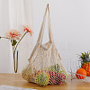 Cotton Woven Mesh Handle Tote Bag HOUS-PW0002-02B-02-1