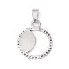 Non-Tarnish 304 Stainless Steel Pendants STAS-A062-16P-2