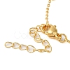 Brass Pave Cubic Zirconia Planet Pendant Necklaces for Women NJEW-S429-02G-01-3