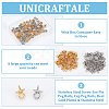 Unicraftale 80Pcs 2 Colors 304 Stainless Steel Screw Eye Pin Peg Bails STAS-UN0056-71-5