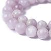 Natural Gemstone Kunzite Round Beads Strands G-O030-6mm-06-2