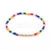 Glass Seed Beads Stretch Bracelets BJEW-JB06294-5