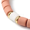 Handmade Polymer Clay Beads Stretch Bracelets BJEW-JB06423-05-5