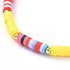 Handmade Polymer Clay Heishi Bead Stretch Bracelets BJEW-JB05078-4