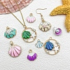 Zinc Alloy Enamel Pendants PW-WG9A069-01-4