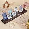 3-Slot Wooden Earring Display Stands ODIS-WH0029-60-3