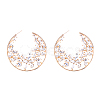 Alloy Glass Rhinestone Stud Earrings X-EJEW-P146-B01-1