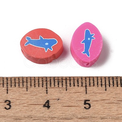 Handmade Polymer Clay Beads CLAY-H005-07-1