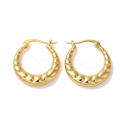 Rack Plating Brass Hoop Earrings for Women EJEW-L224-82G-1