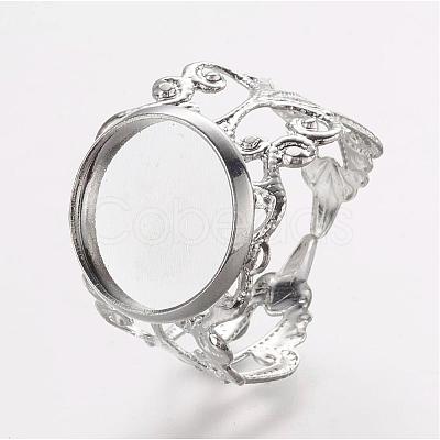 Cuff Brass Filigree Ring Setting KKC-G002-34S-1