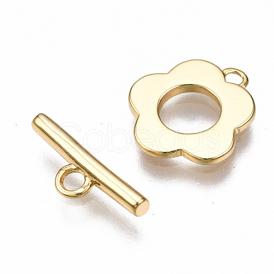 Brass Toggle Clasps X-KK-T063-95G-NF-1