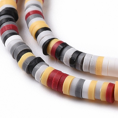 Handmade Polymer Clay Beads Strands CLAY-R089-3mm-012-1