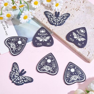 15Pcs 3 Styles Halloween Printed Opaque Acrylic Pendants SACR-SZ0001-18-1