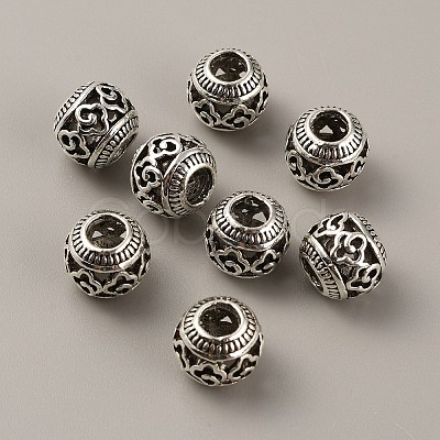 Tibetan Style Alloy European Beads FIND-TAC0002-065G-01-1